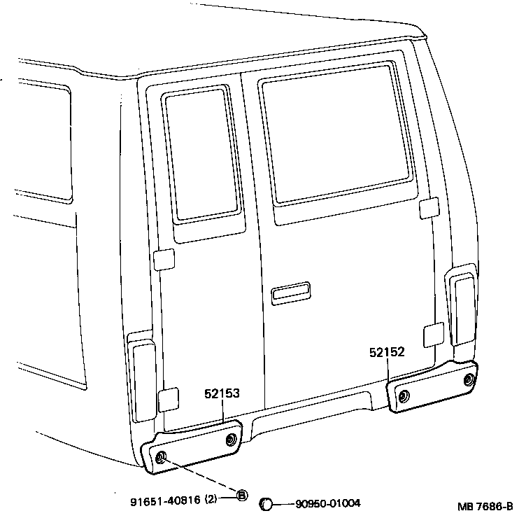  DYNA |  REAR BUMPER BUMPER STAY