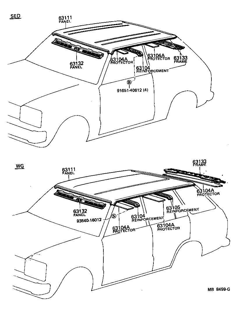  STARLET |  ROOF PANEL BACK WINDOW GLASS