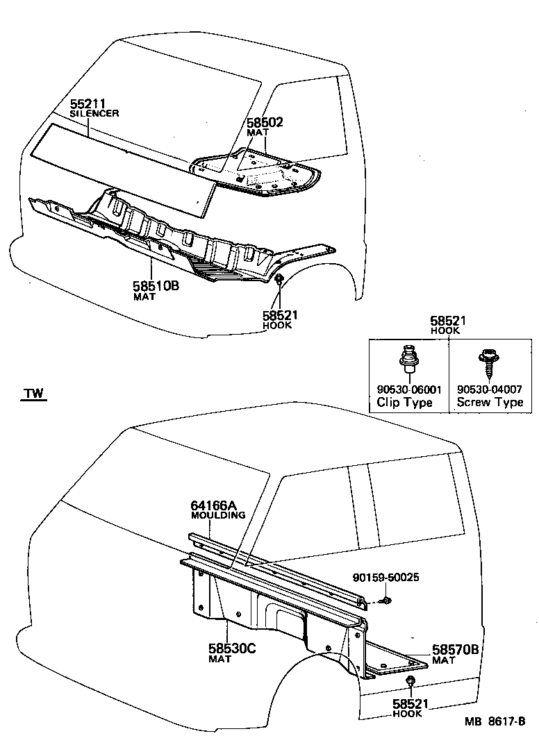  TOYOACE |  FLOOR MAT SILENCER PAD