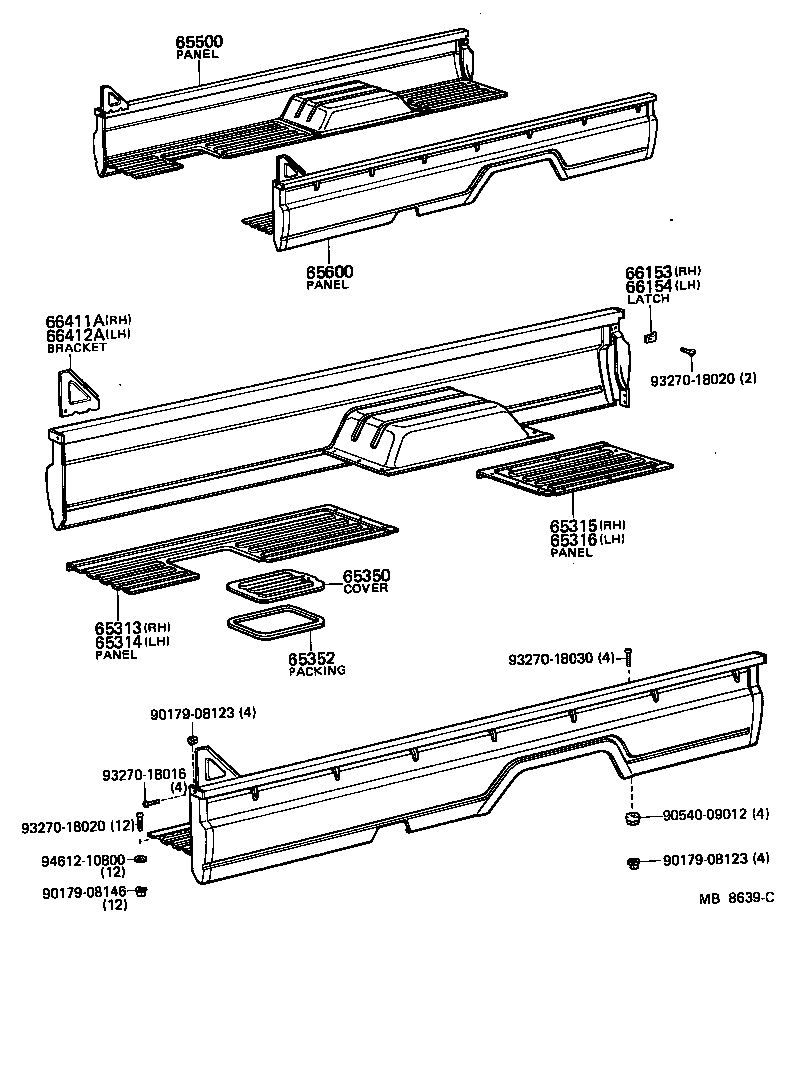  TOYOACE |  REAR BODY SIDE PANEL