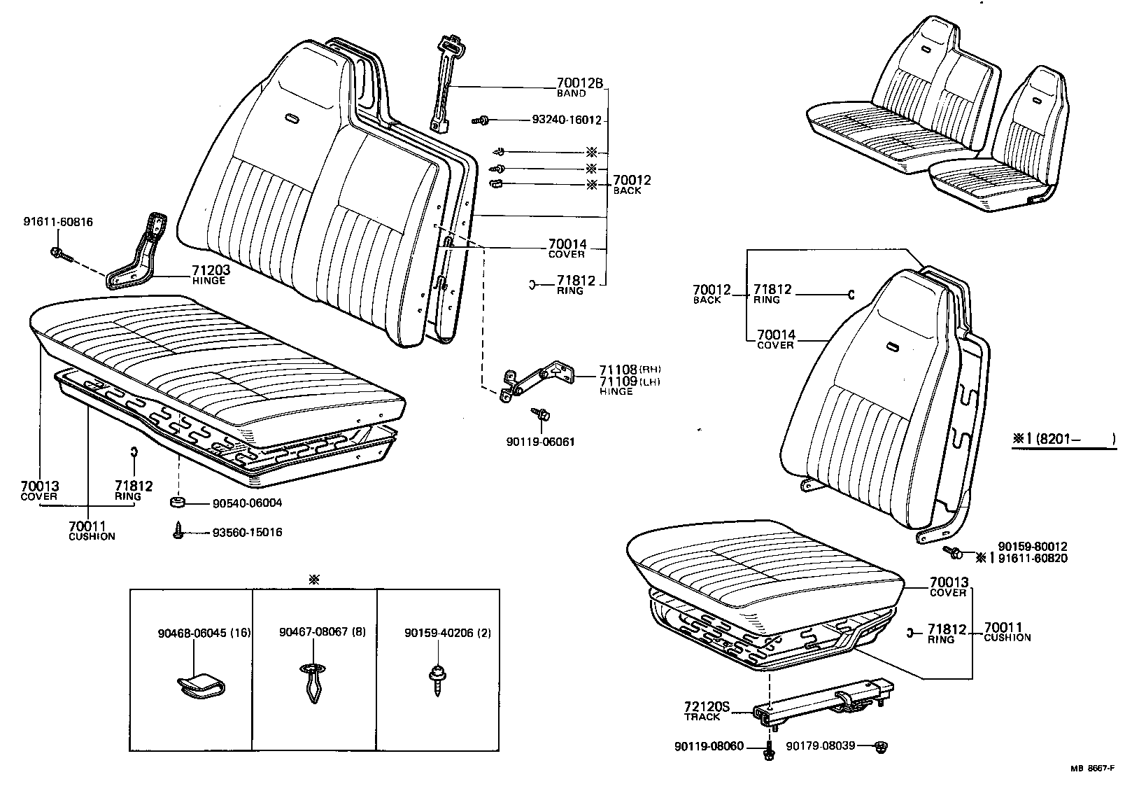  TOYOACE |  SEAT SEAT TRACK