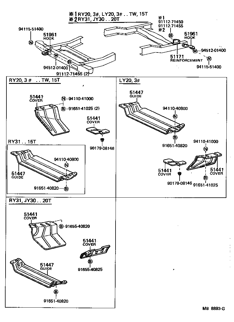  TOYOACE |  SUSPENSION CROSSMEMBER UNDER COVER