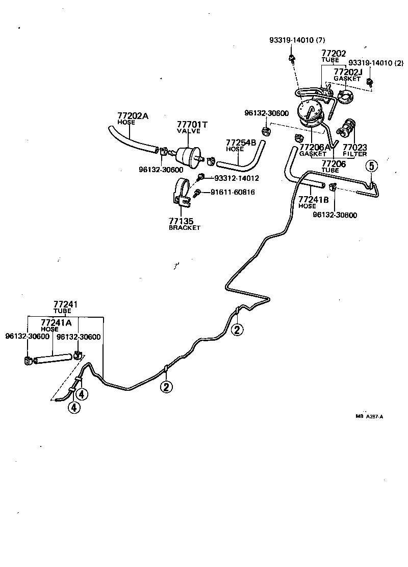  CARINA |  FUEL TANK TUBE