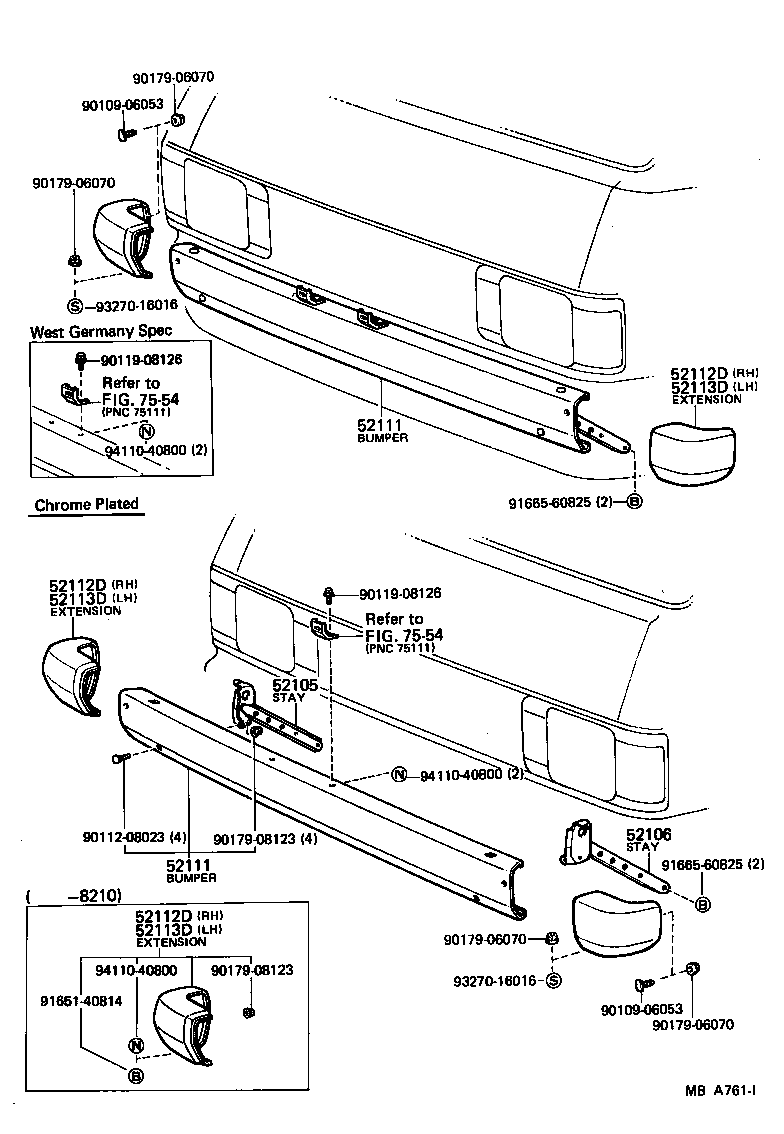  LITEACE |  FRONT BUMPER BUMPER STAY