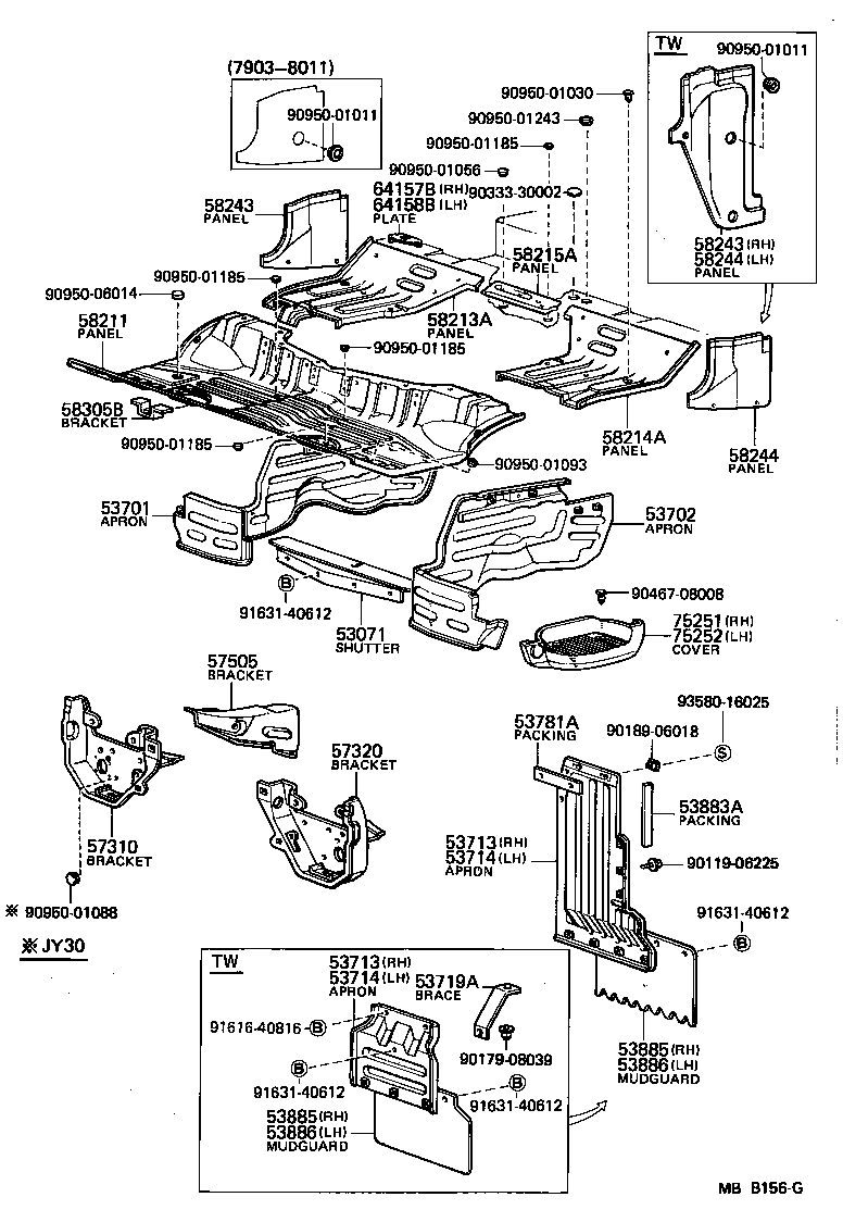  TOYOACE |  FRONT FLOOR PANEL FRONT FLOOR MEMBER