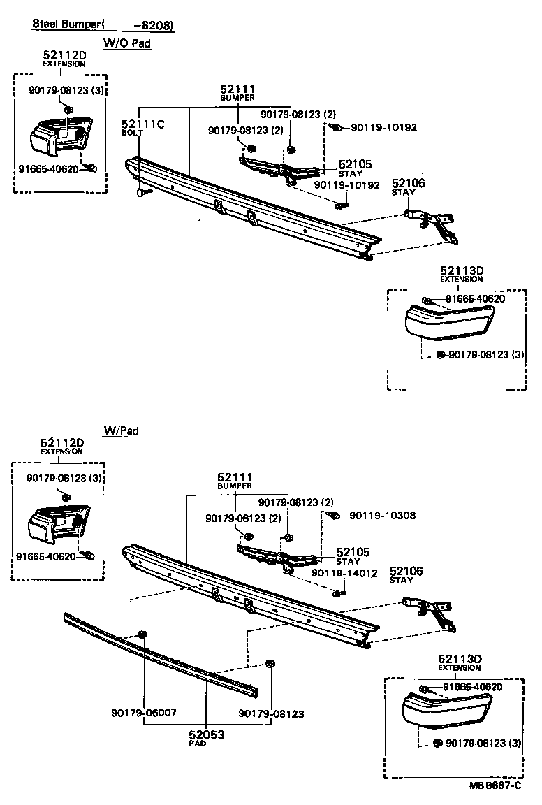  CRESSIDA |  FRONT BUMPER BUMPER STAY