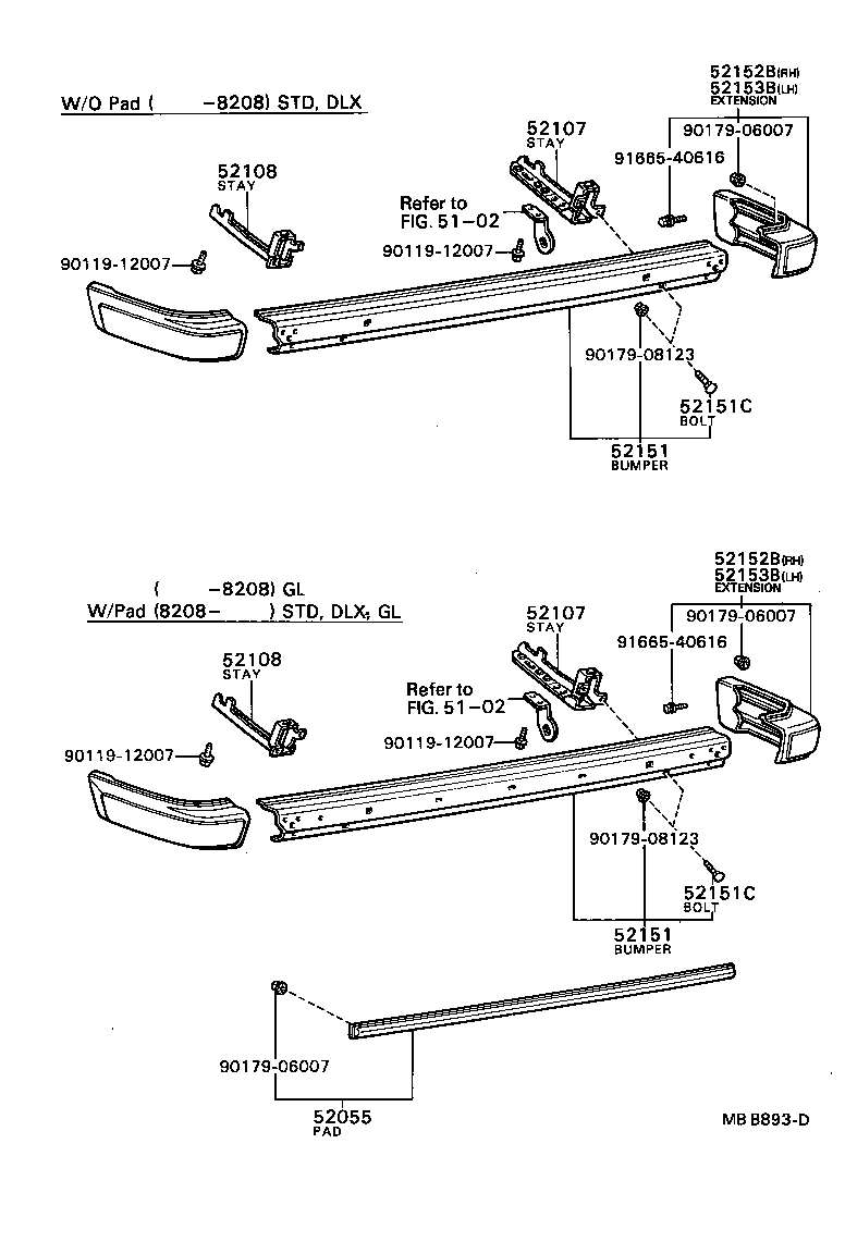  CRESSIDA |  REAR BUMPER BUMPER STAY