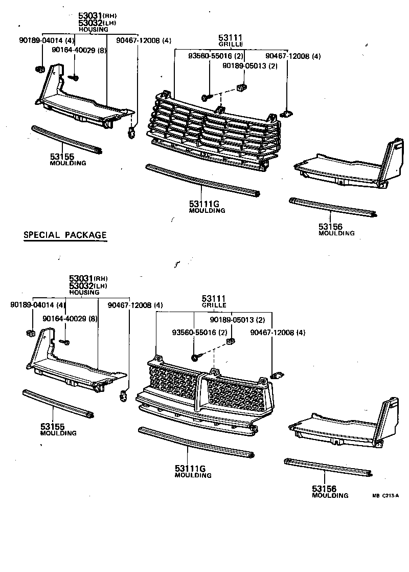  CARINA |  RADIATOR GRILLE
