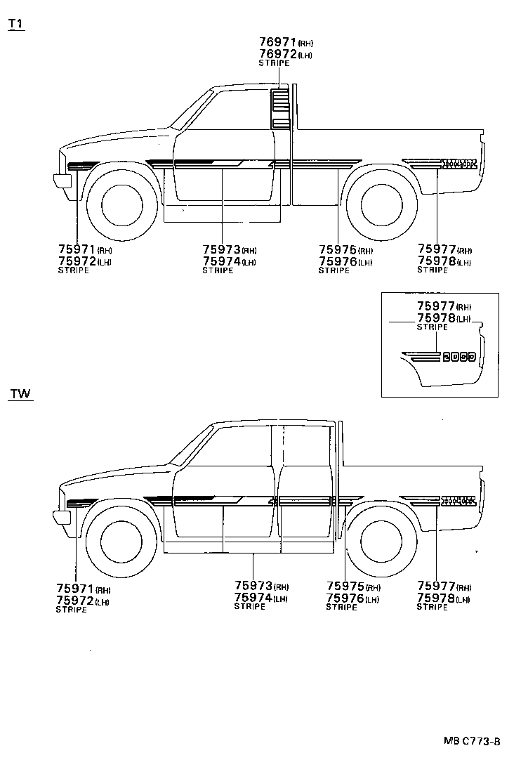  HILUX |  BODY STRIPE