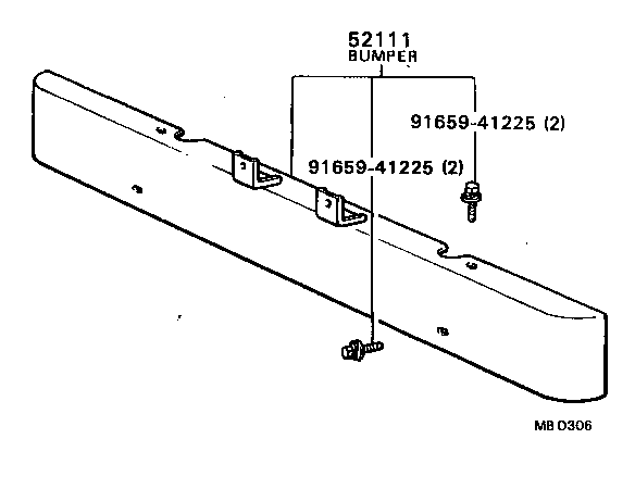  BLIZZARD |  FRONT BUMPER BUMPER STAY
