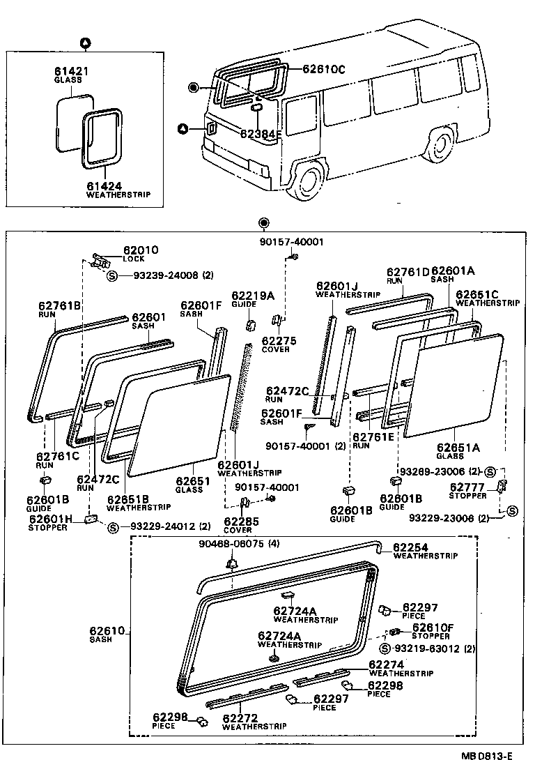  COASTER |  SIDE WINDOW