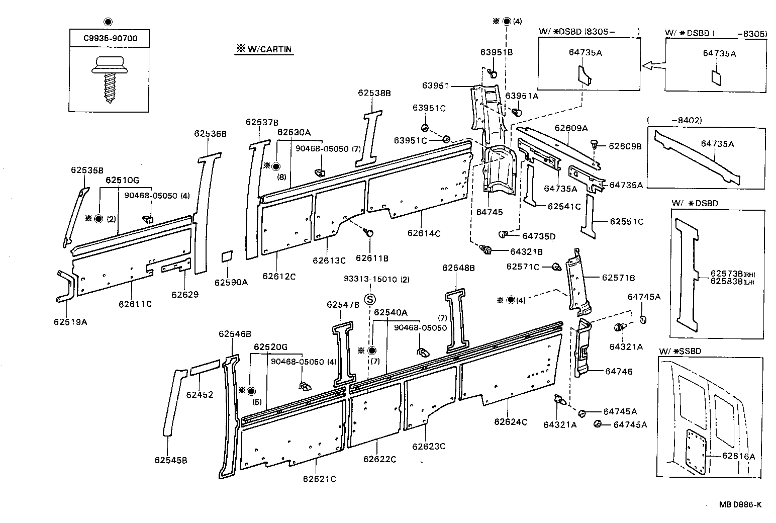  COASTER |  INSIDE TRIM BOARD