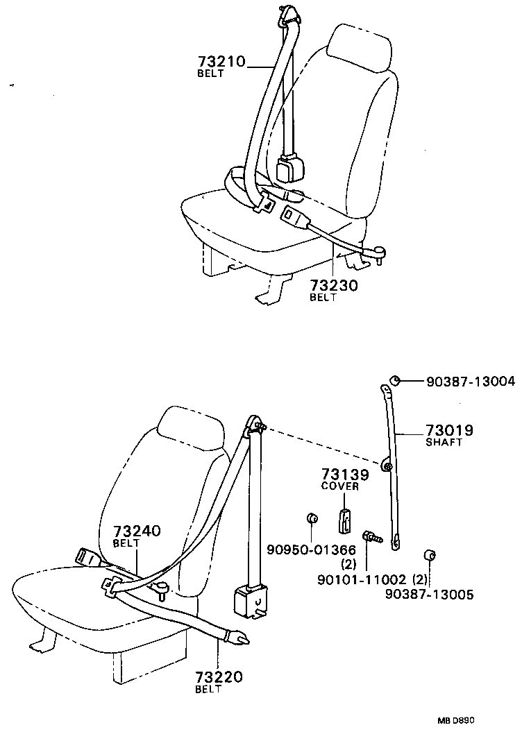  COASTER |  SEAT BELT