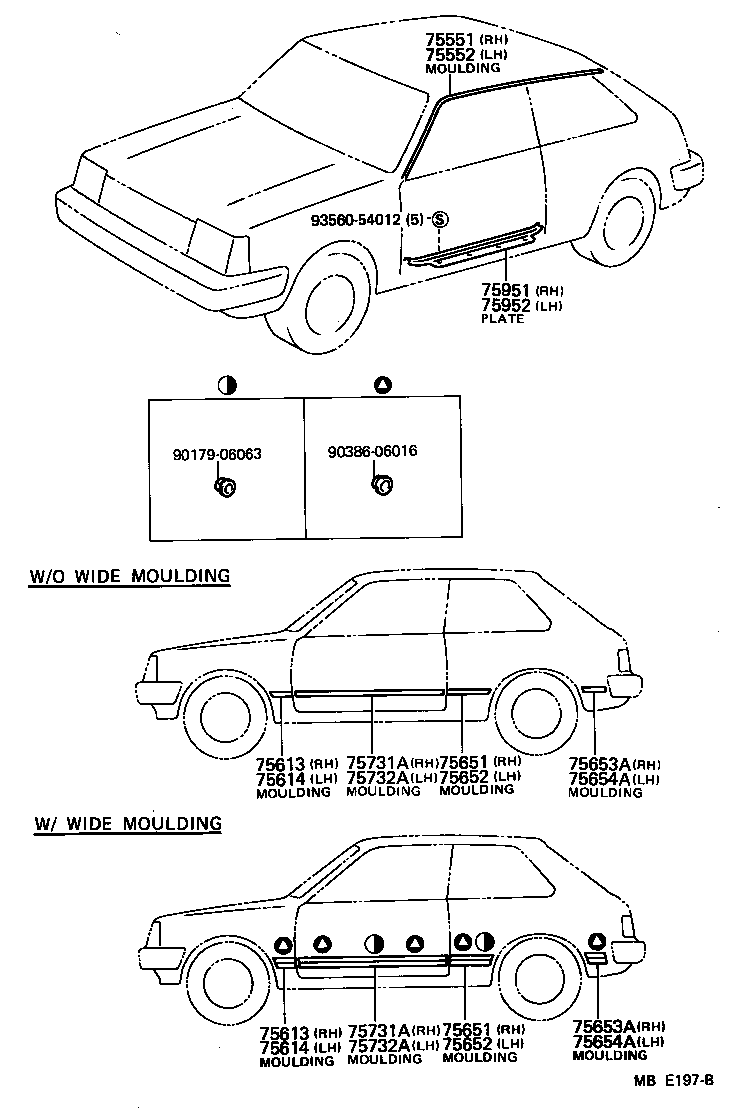  STARLET |  SIDE MOULDING