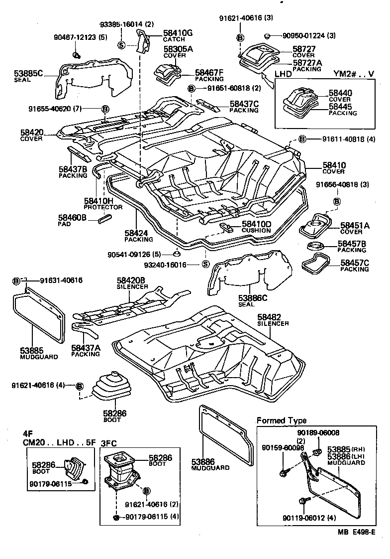  LITEACE |  FRONT FLOOR PANEL FRONT FLOOR MEMBER
