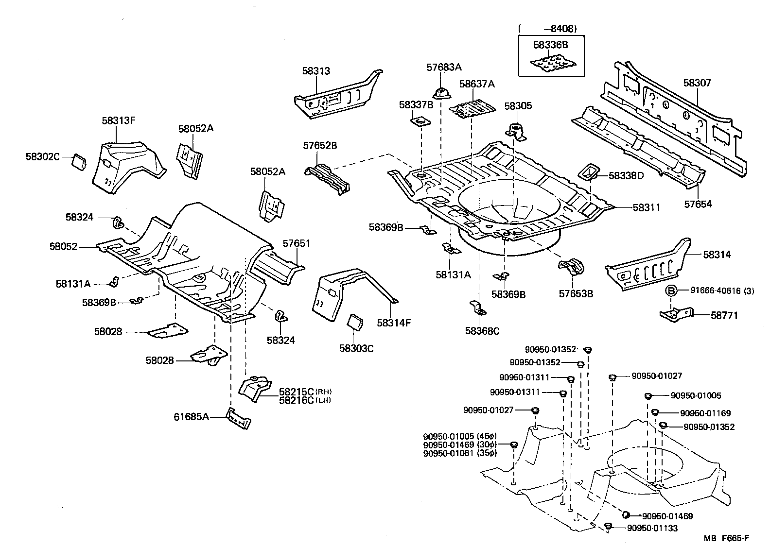  CROWN |  FLOOR PAN LOWER BACK PANEL