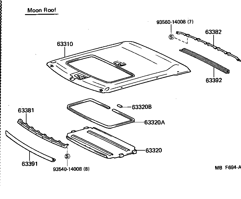  CROWN |  ROOF HEADLINING SILENCER PAD