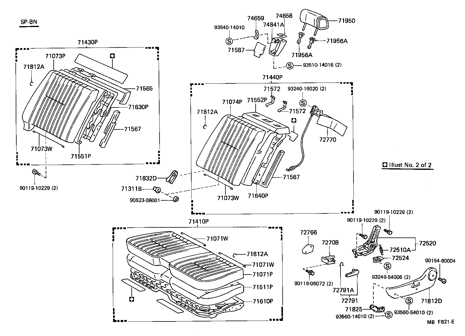 CROWN |  FRONT SEAT SEAT TRACK