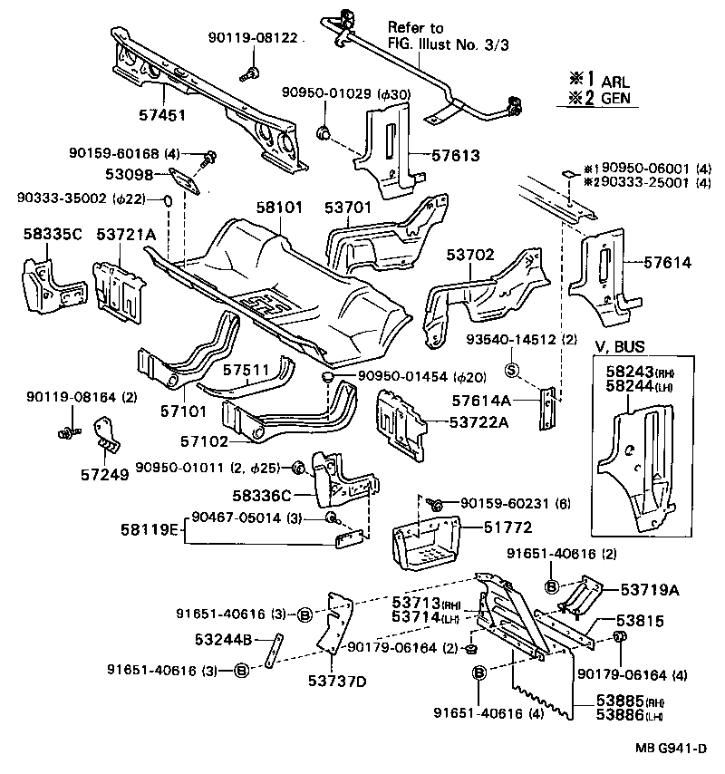  DYNA |  FRONT FLOOR PANEL FRONT FLOOR MEMBER