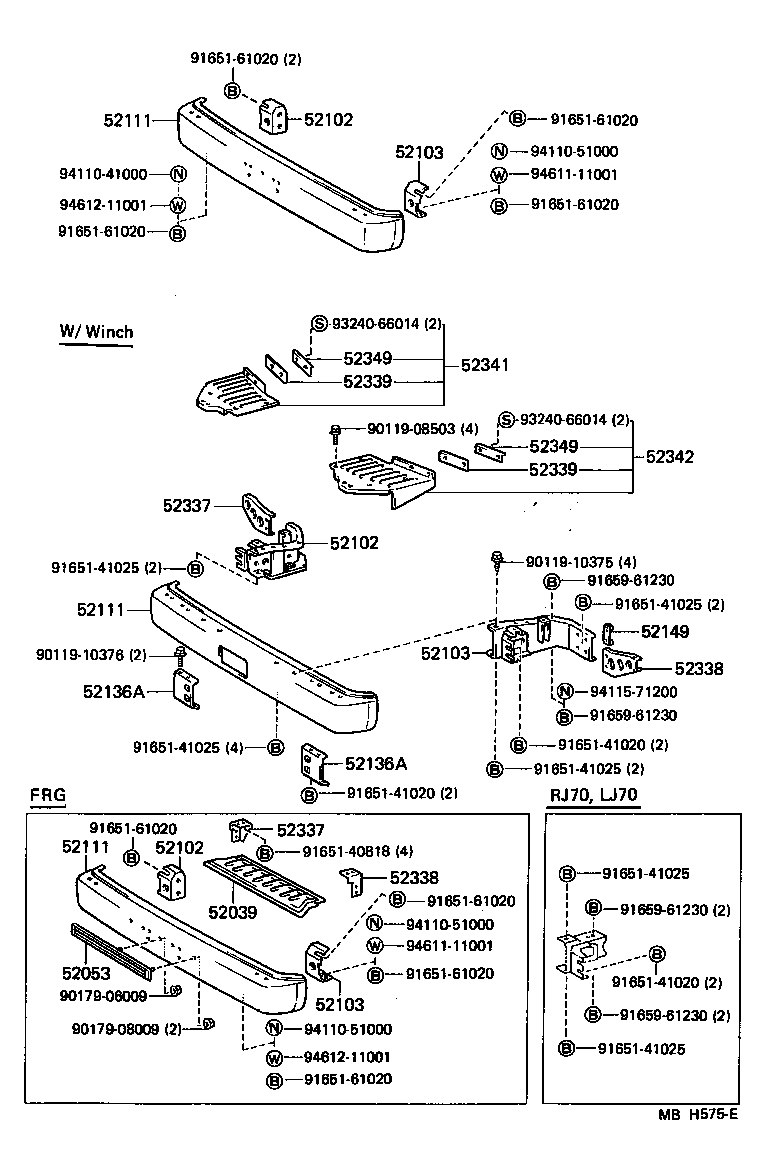  LAND CRUISER 70 |  FRONT BUMPER BUMPER STAY