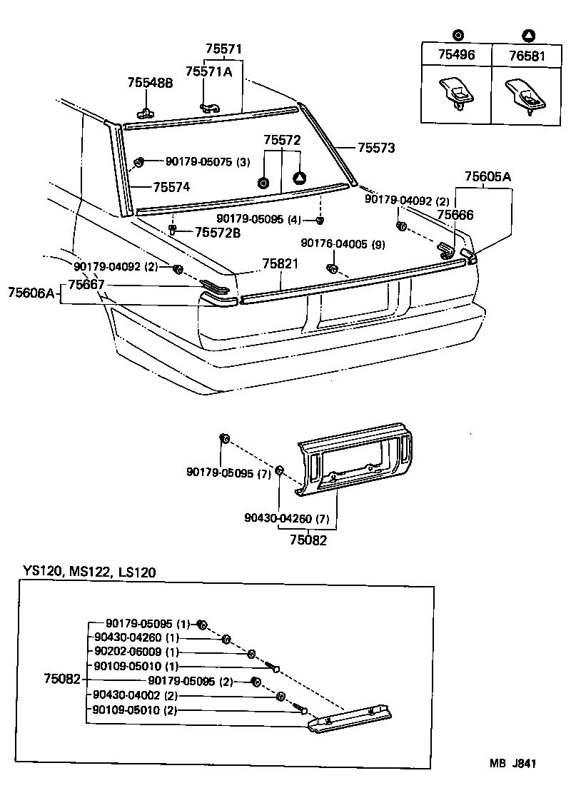 CROWN |  REAR MOULDING