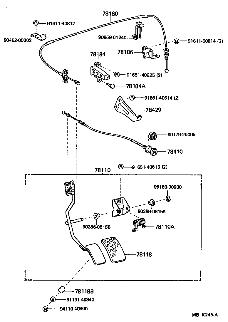  LAND CRUISER 60 |  ACCELERATOR LINK