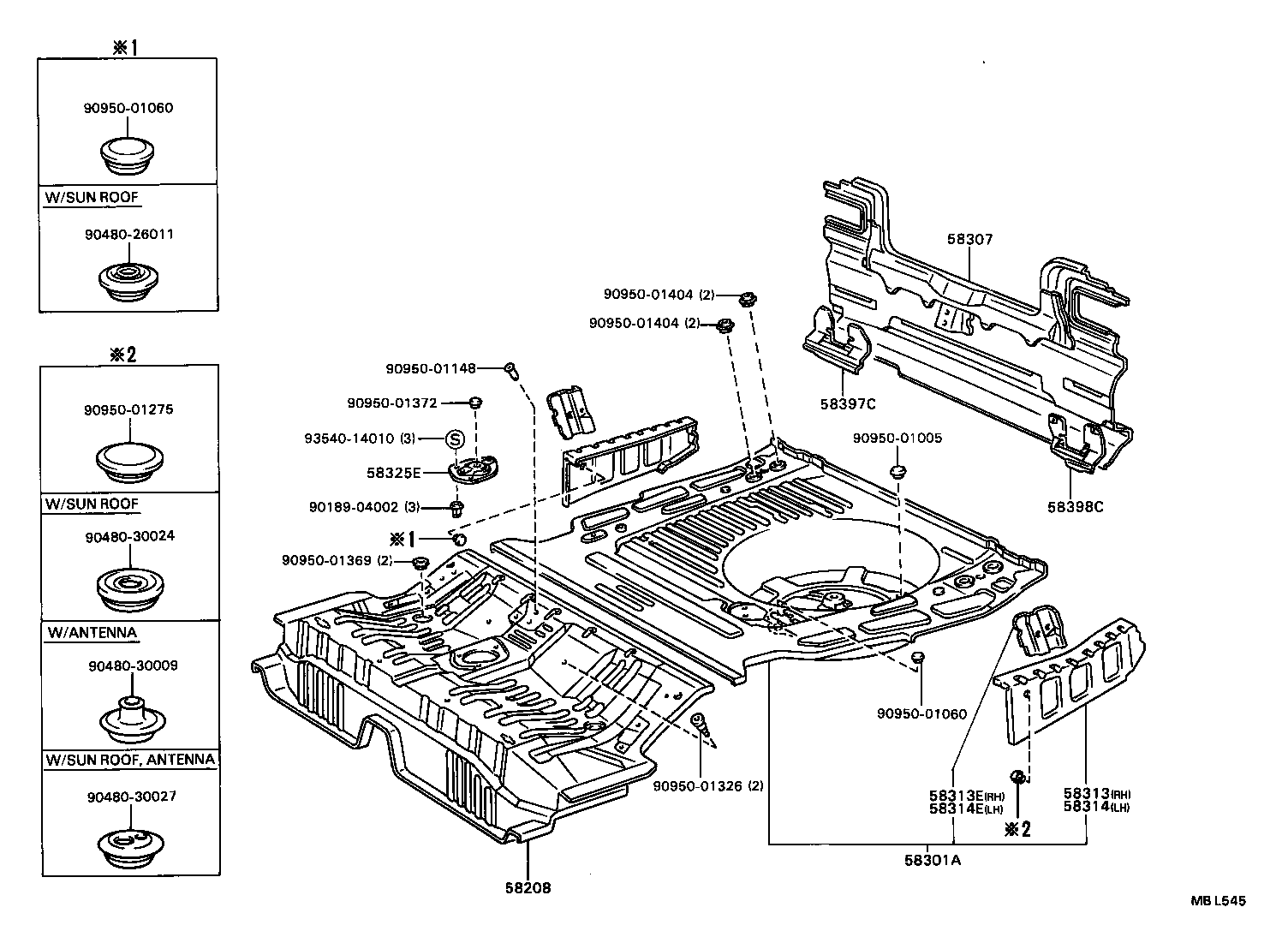  CAMRY |  FLOOR PAN LOWER BACK PANEL