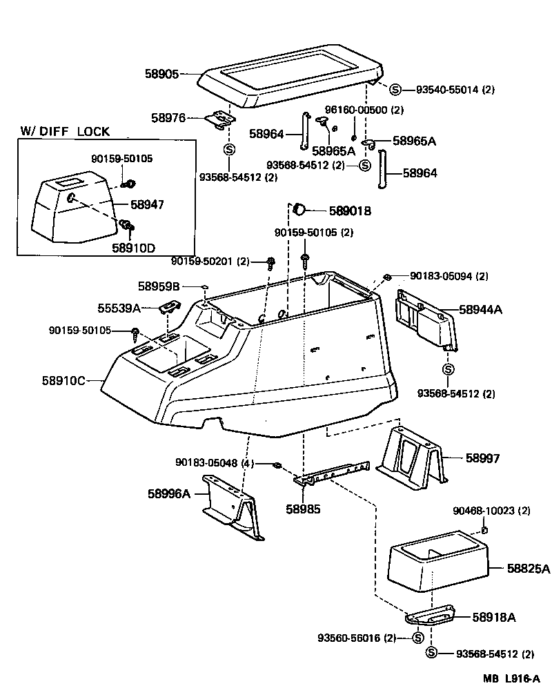  LAND CRUISER 60 62 |  CONSOLE BOX BRACKET