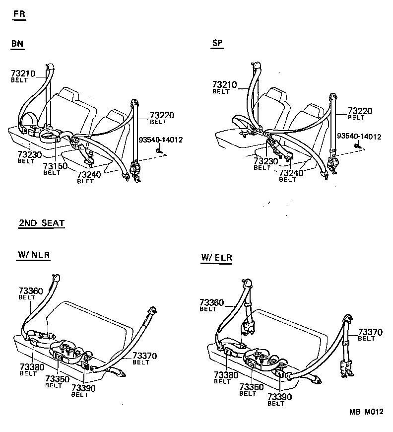  LAND CRUISER 60 62 |  SEAT BELT