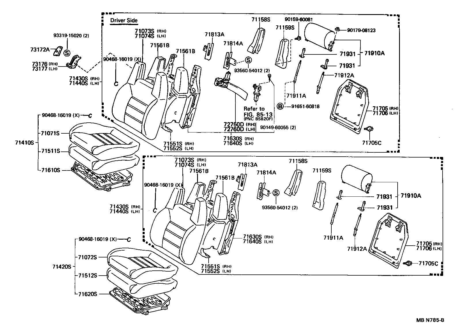  SUPRA |  FRONT SEAT SEAT TRACK