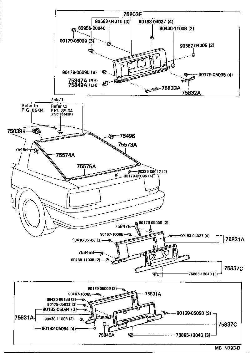  SUPRA |  REAR MOULDING