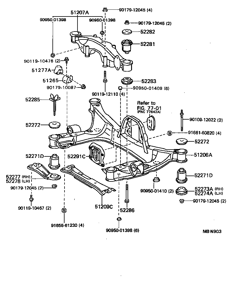  CAMRY |  SUSPENSION CROSSMEMBER UNDER COVER