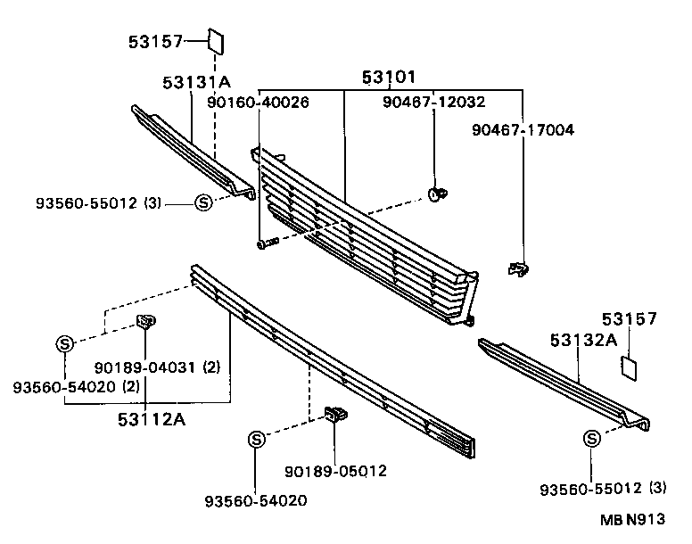  CAMRY |  RADIATOR GRILLE