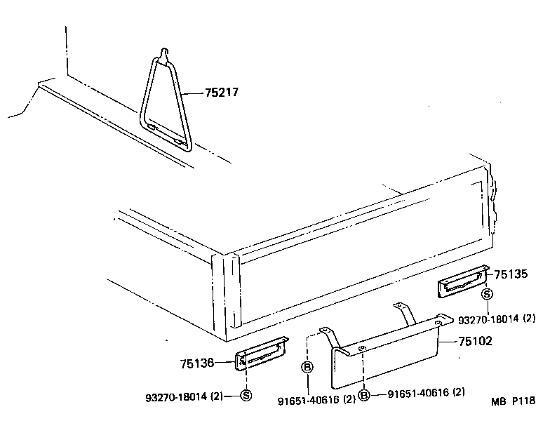  DYNA100 |  TOOL BOX LICENSE PLATE BRACKET