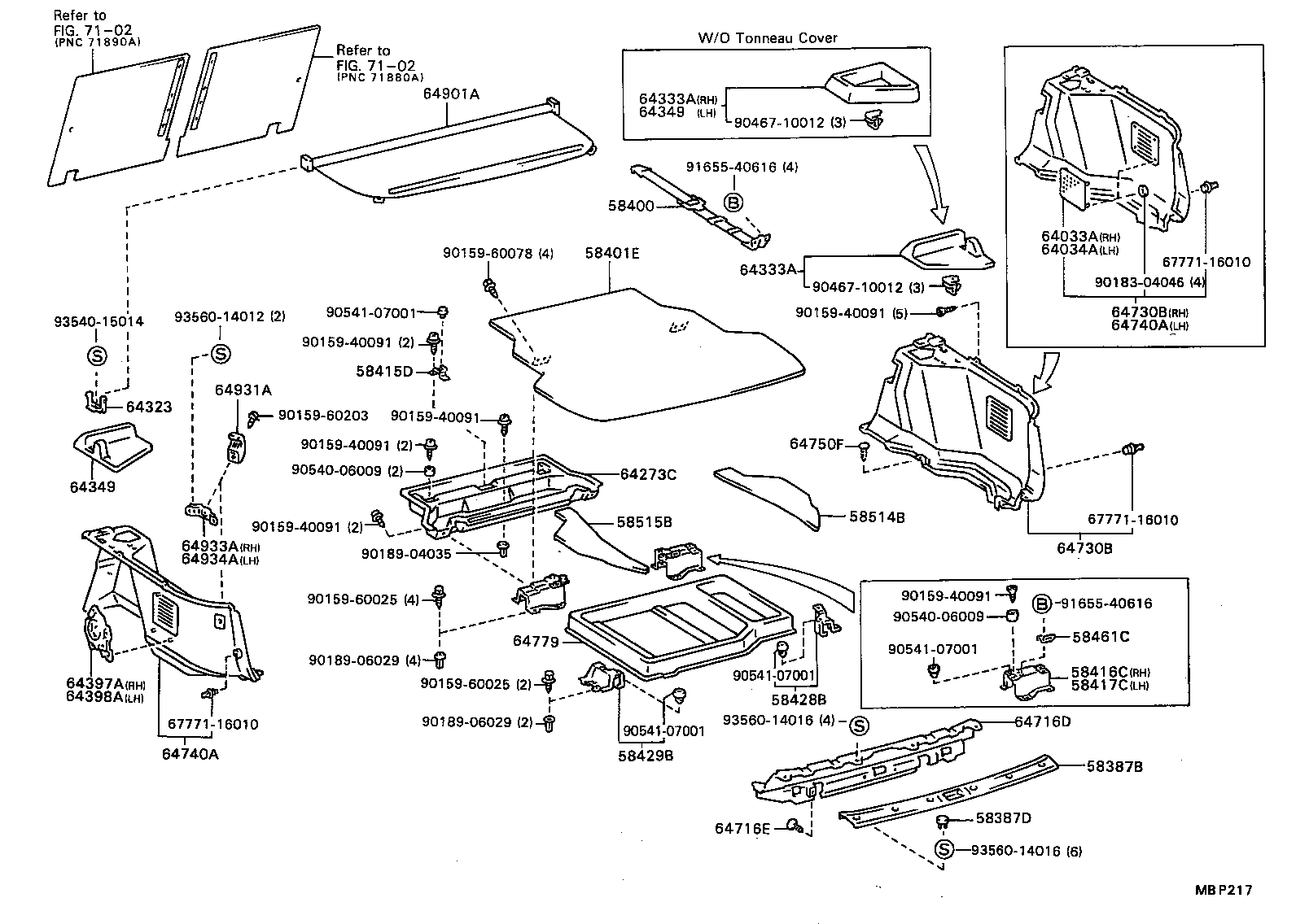  CAMRY |  DECK BOARD DECK TRIM COVER