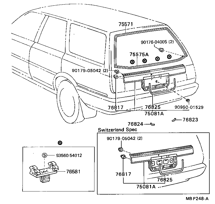  CAMRY |  REAR MOULDING