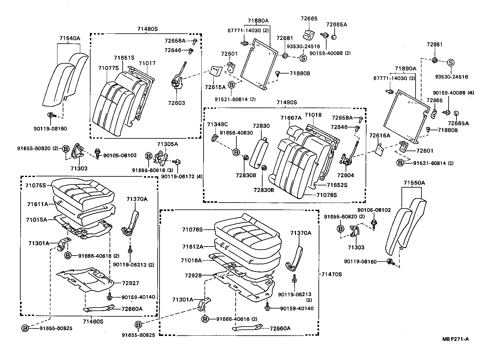  CAMRY |  REAR SEAT SEAT TRACK