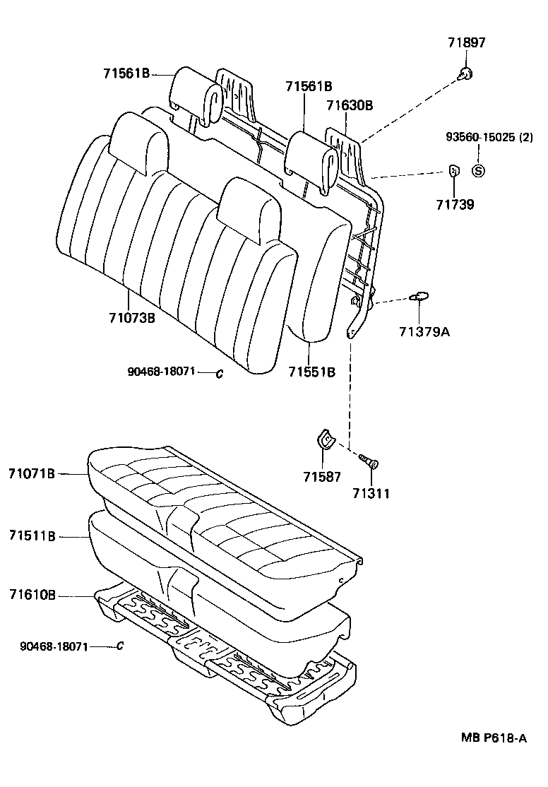  4 RUNNER TRUCK |  SEAT SEAT TRACK