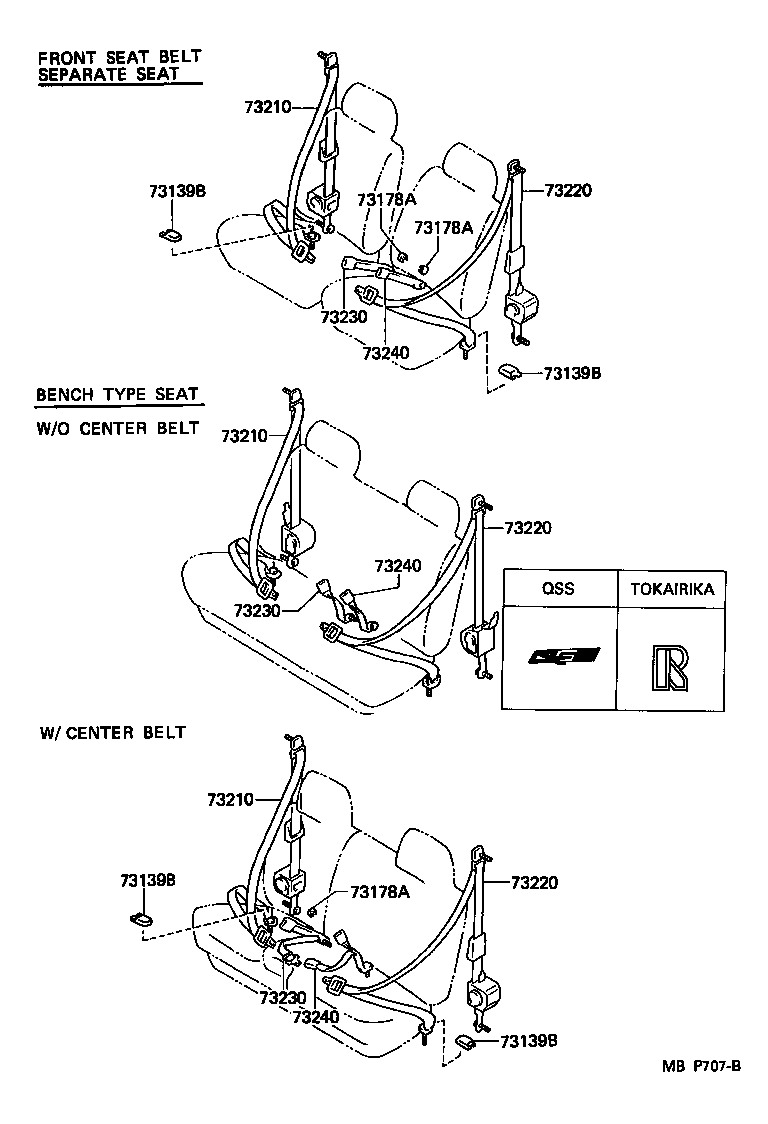  4 RUNNER TRUCK |  SEAT BELT