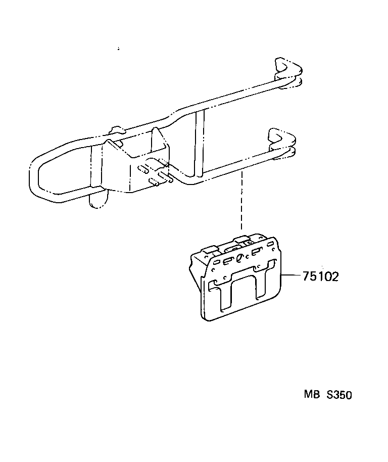  4 RUNNER TRUCK |  TOOL BOX LICENSE PLATE BRACKET