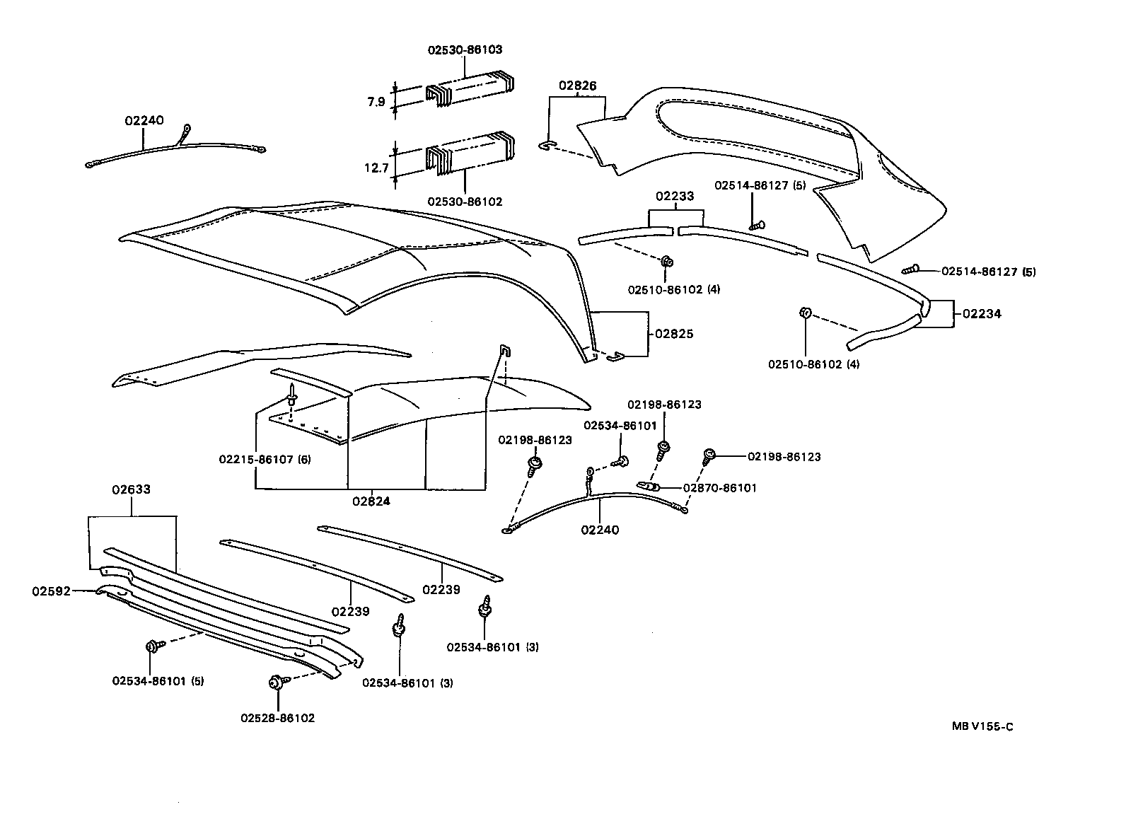  CELICA |  CONVERTIBLE PARTS