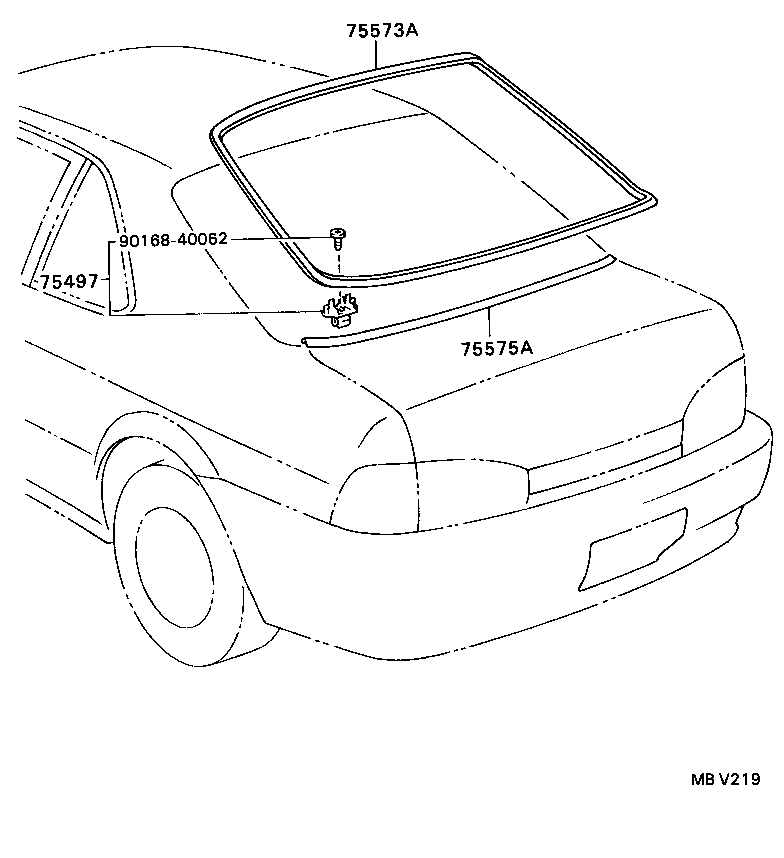  PASEO |  REAR MOULDING