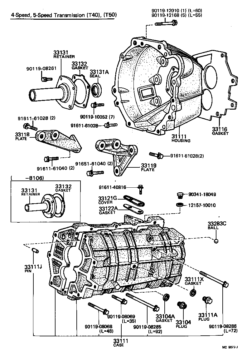  CARINA |  CLUTCH HOUSING TRANSMISSION CASE MTM