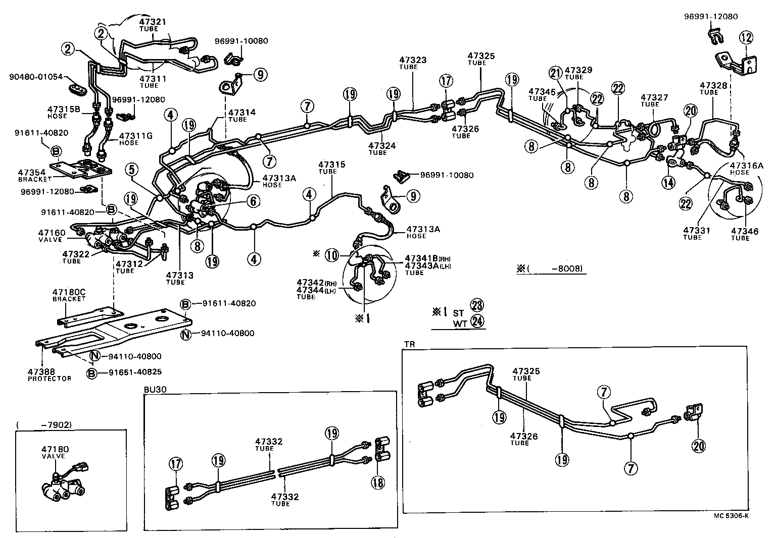  DYNA |  BRAKE TUBE CLAMP