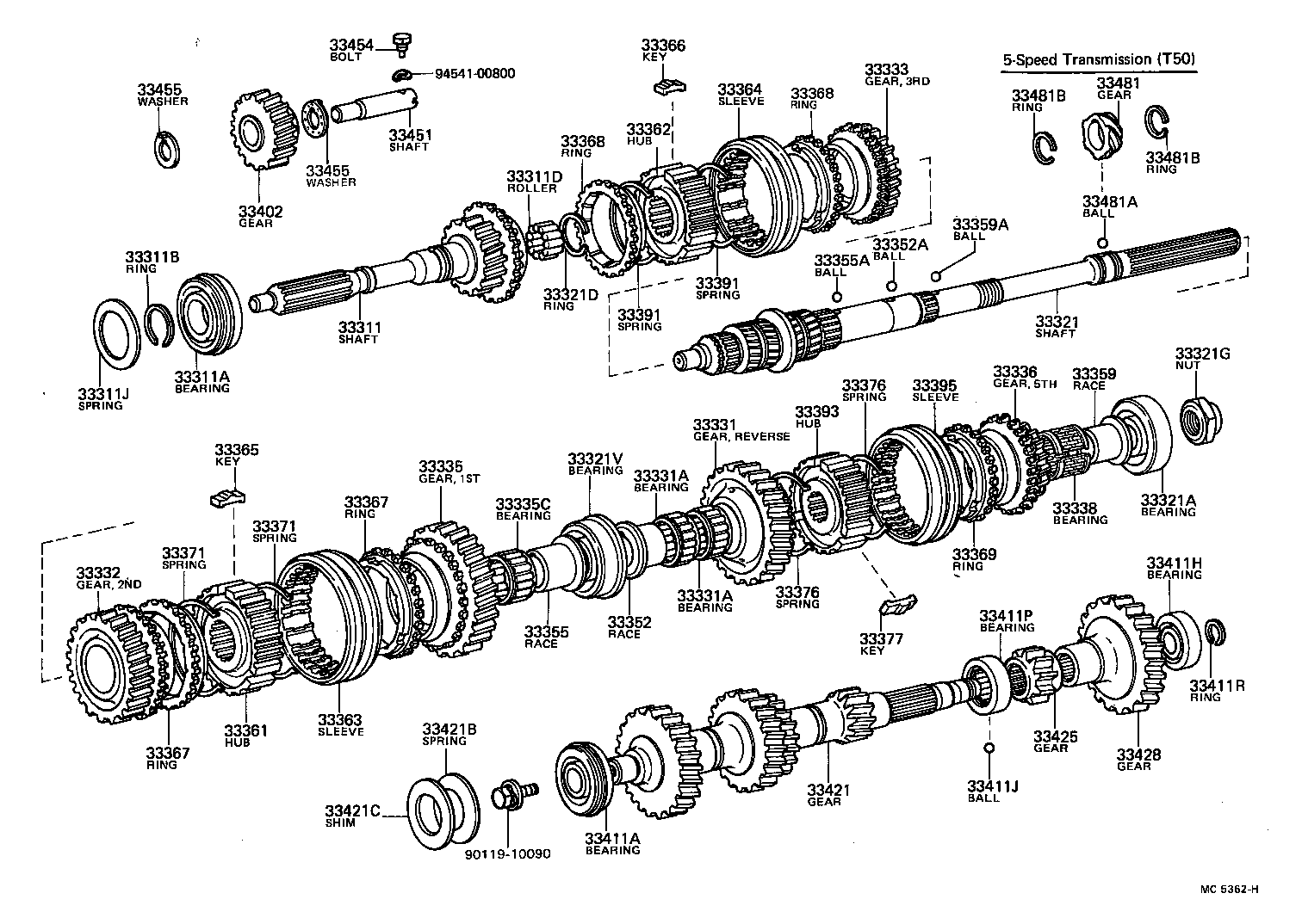  CARINA |  TRANSMISSION GEAR MTM