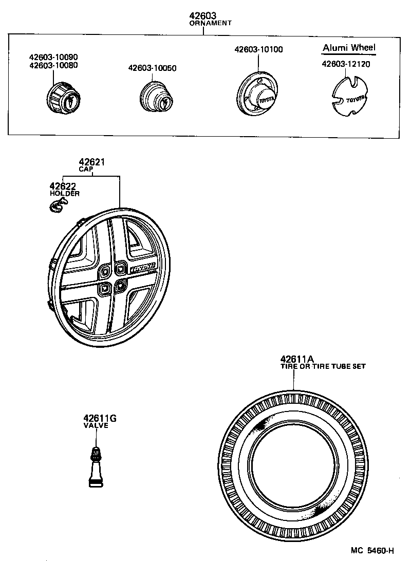  STARLET |  DISC WHEEL WHEEL CAP