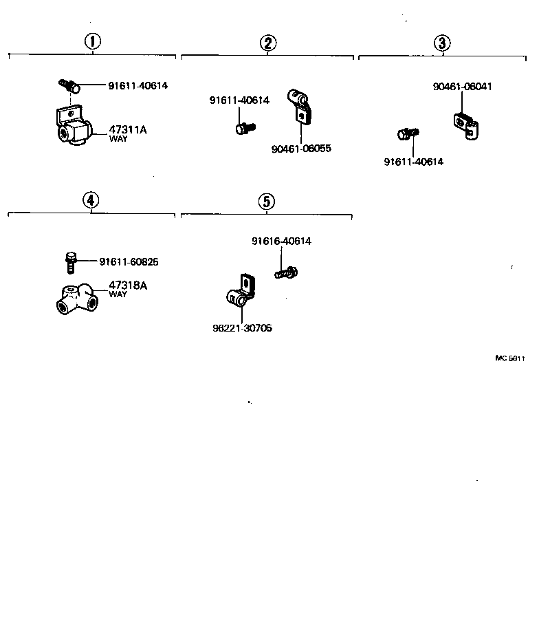  CARINA |  BRAKE TUBE CLAMP