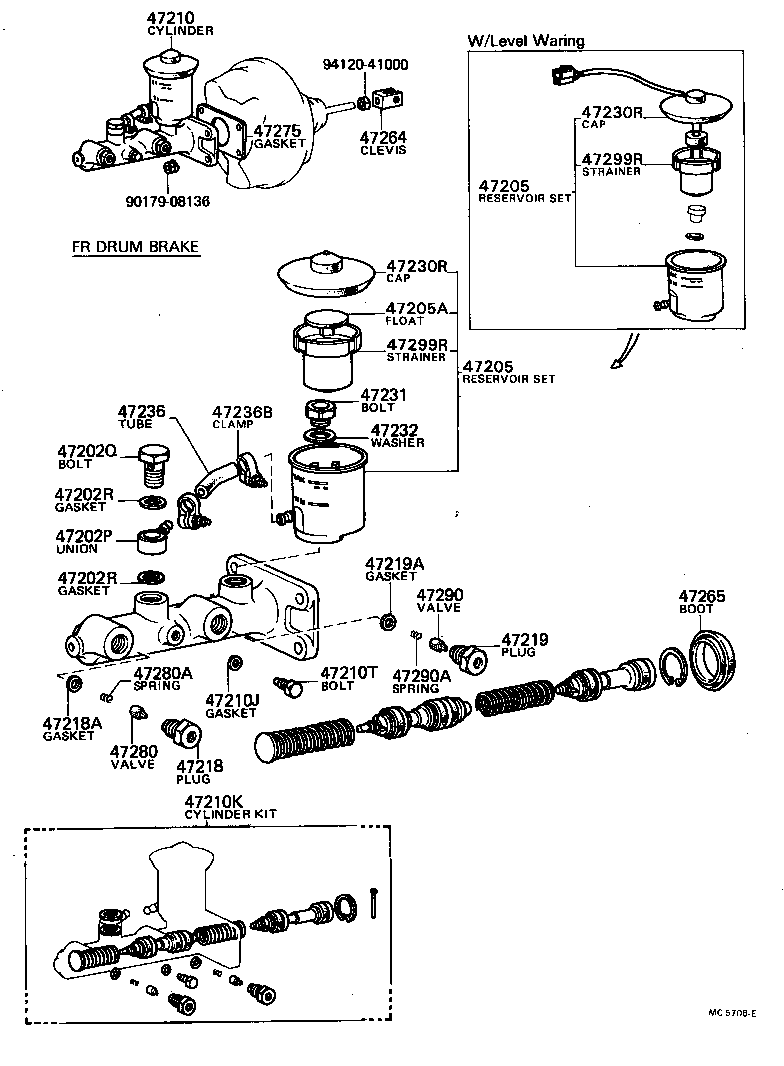  HILUX |  BRAKE MASTER CYLINDER