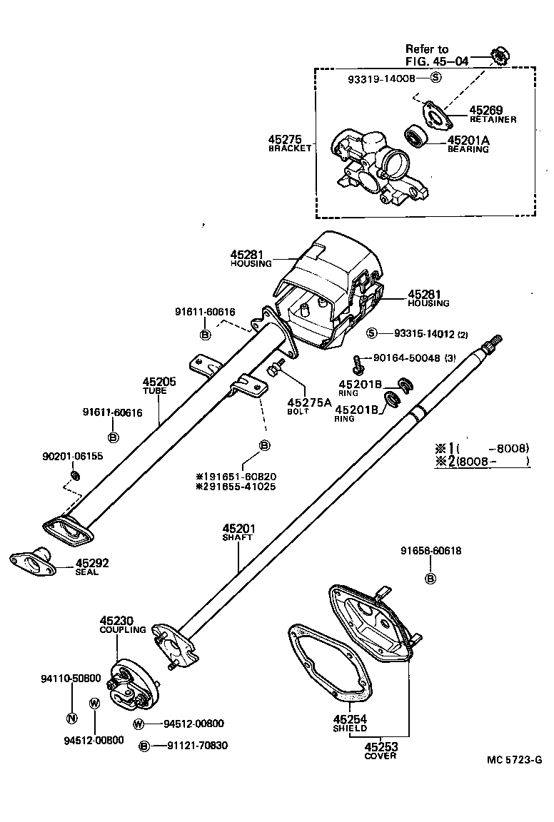  HILUX |  STEERING COLUMN SHAFT