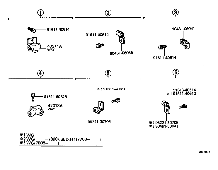  CARINA |  BRAKE TUBE CLAMP